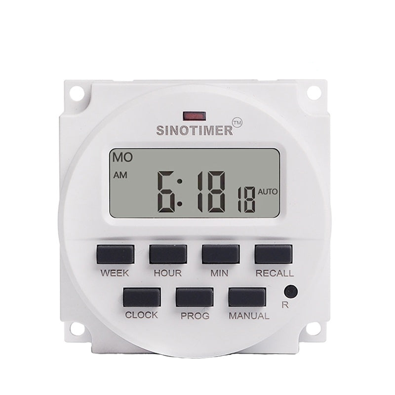 Releu digital cu temporizator, Sinotimer, temporizator, intrerupator, programabila, 230V, 16A, TM618N-2